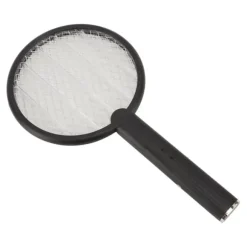 Elektrisk Bug Swatter USB Opladning Rund Flue Killer til Courtyard Kitchen Sort