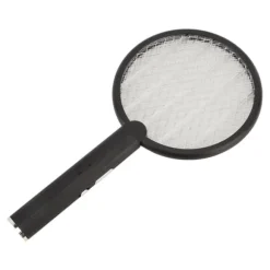 Elektrisk Bug Swatter USB Opladning Rund Flue Killer til Courtyard Kitchen Sort