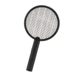 Elektrisk Bug Swatter USB Opladning Rund Flue Killer til Courtyard Kitchen Sort