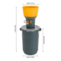 Elektrisk Kornmølle, 1300W Effekt, 5 Mahl Siebe,60L