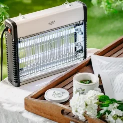 Elektrisk myggefælde med LED-lys og 2200 V elektrisk stød