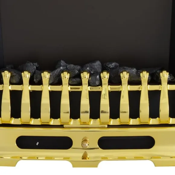 Elektrisk Pejs, 48.2x18.5x59.2 cm, Guld