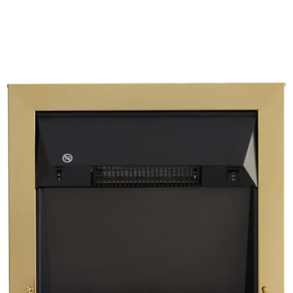 Elektrisk Pejs, 48.2x18.5x59.2 cm, Guld