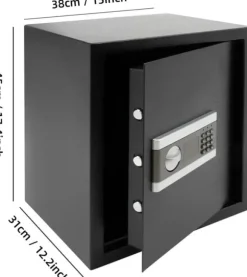Elektrisk sikkerhed, smart alarm, stor kapacitet,sort