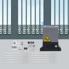 Elektrisk skydeportåbner - automatisk portmotorsæt - 370–750 W - 6 m skinne - 800–1600 kg - 220 V - lysegul