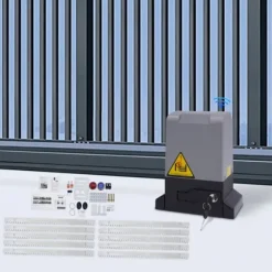 Elektrisk skydeportsåbner - 550 W Motor - 1200 kg Kapacitet - Fjernbetjening - Til Tunge Skydeporte - CE-godkendt - Mørkegrå