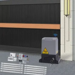 Elektrisk skydeportsåbner - MD370/MD550/MD750 - 220V - 370–750 W - 6 m skinne - op til 800–1600 kg - Lysegul