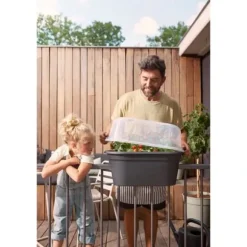 ELHO - Gb Balconniere Set De Cult 55 - Living Black - L 55 x B 28,5 x H 25 cm - Balkong - 100% återvunnet