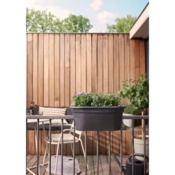 ELHO - Gb Balconniere Set De Cult 55 - Living Black - L 55 x B 28,5 x H 25 cm - Balkong - 100% återvunnet