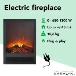 Elski el-indbygningsovn - humørovn - 1300 Watt varme - plug and play - fjernbetjening