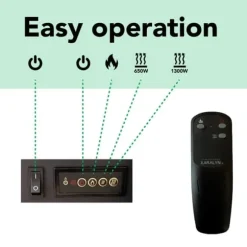 Elski el-indbygningsovn - humørovn - 1300 Watt varme - plug and play - fjernbetjening