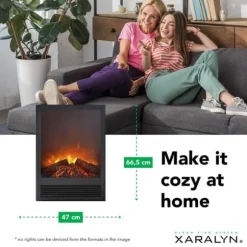 Elski el-indbygningsovn - humørovn - 1300 Watt varme - plug and play - fjernbetjening