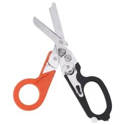 Emergency Response Stainless Steel Multifunktionel Foldbar Saksetang - Sort Orange