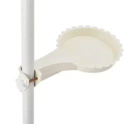 [en.casa]® Teleskopisk plante stativ - pulverlakeret metal - 110-305cm - hvid