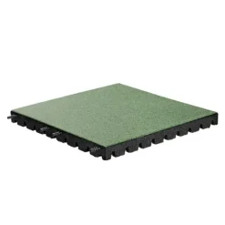 EPDM gummiflise - Grøn - 50x50 cm – 55mm - Inkl. stifter