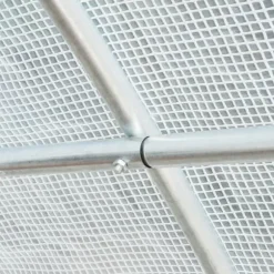Erstatningsfolie 600x300x200 cm, frontdør & 12 vinduer, rivestærk UV-PE – drivhustunnel, hvid