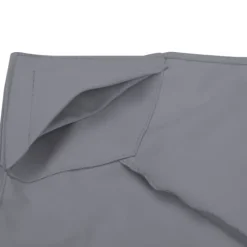 Erstatningstag 3x3 m til metalpavillon, vejrbestandigt polyester, mørkegrå