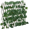 Espalier med kunstige vinblade - Udvidelig grøn | Størrelse: 190x60 cm