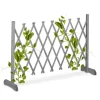 Espalier Skærm, Udtrækkelig, 73x28x23-185 cm, Grå