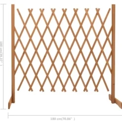 Espalier til haven 180x100 cm massivt fyrretræ orange - Espalier - Espalierer - Home & Living