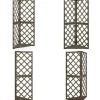 Espalier til hjørne 50x50x145 cm massivt grantræ grå - Espalier Til Hjørne - Espalierer Til Hjørne - Home & Living