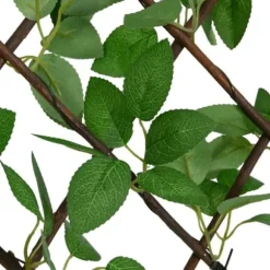 Espalierer med kunstig vedbend - Udvideligt havehegn | Størrelse: 180x30 cm | Farve: Grøn