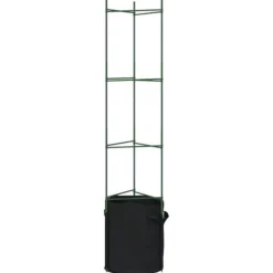 Espalierer med planteposer - Justerbare tomatstativer | Størrelse: 154 cm | Materiale: Stål og PP | Antal: 6 stk.