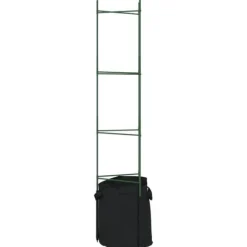 Espalierer med planteposer - Justerbare tomatstativer | Størrelse: 154 cm | Materiale: Stål og PP | Antal: 6 stk.