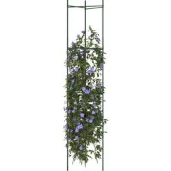 Espalierer til tomater - Justerbare stålstøtter, 6 stk. | Højde: 154 cm | Materiale: PP