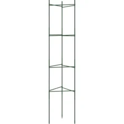 Espalierer til tomater - Justerbare stålstøtter, 6 stk. | Højde: 154 cm | Materiale: PP