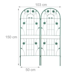 Espalier-sæt, 150x103x2 cm, Grøn
