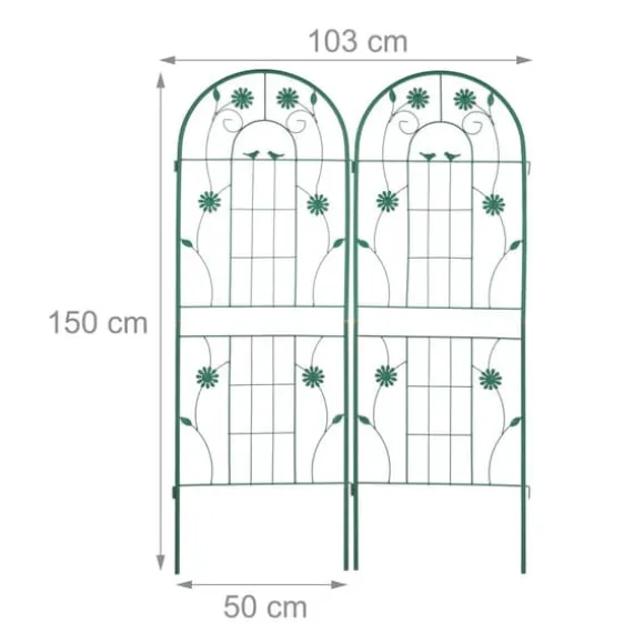 Espalier-sæt, 150x103x2 cm, Grøn