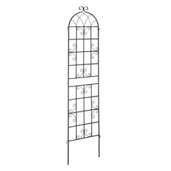 Espalier-sæt, 150x50x1,5 cm, Sort
