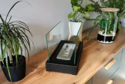 Ethanol pejs Pejs Bio-pejs Fritstående biopejs HOME Bioethanolbrænder 36 x 22 x 18 cm sort TÜV certifikat økologisk pejs Bio kedel