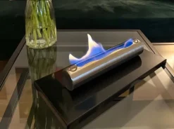 Ethanol pejs Pejs RUSTFRI skinnende sort økologisk pejs Bioethanolbrænder