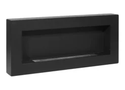 Ethanol pejse Pejse Bio-pejs Hængende Bio pejs Bioethanol Brænder BOX 90 cm x 40 cm x 12 cm Mat sort økologisk pejs