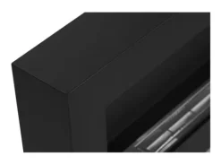 Ethanol pejse Pejse Bio-pejs Hængende Bio pejs Bioethanol Brænder BOX 90 cm x 40 cm x 12 cm Mat sort økologisk pejs