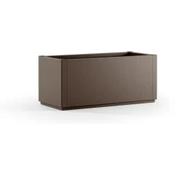 Ethica rektangulär blomlåda 80 cm taupe