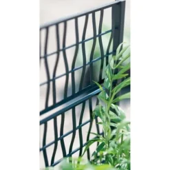 Ethica rektangulär blomlåda 80 cm med grafitspaljé