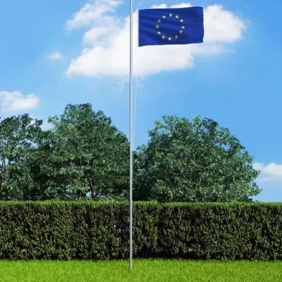 Europaflag i holdbart polyester - Patriotisk dekoration | Størrelse: 90x150 cm