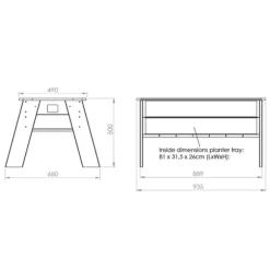 EXIT Aksent plantebord L