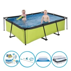 EXIT Swimming pool Lime - 220x150x60 cm - Frame Pool - Swimming pool pakke