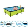 EXIT Swimming Pool Lime - Rammebassin 300x200x65 cm - Swimming Pool Combi Deal