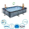 EXIT Swimming Pool Stone Grey - 300x200x65 cm - Rammebassin - Med tilbehør