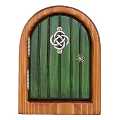 Fairy Dörr för träd Miniatyr Fairy Trädgård Utomhusdekor Tillbehör Gård Konst Skulptur Dekoration för barnrum Väggträd