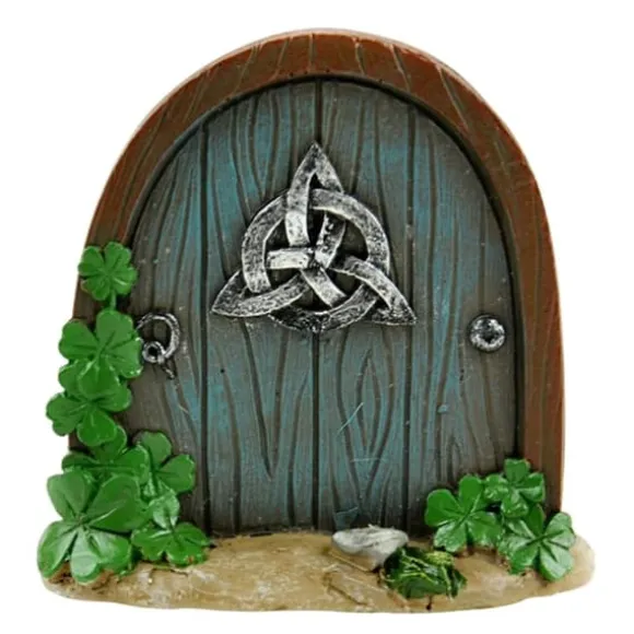 Fairy Dörr för träd Miniatyr Fairy Trädgård Utomhusdekor Tillbehör Gård Konst Skulptur Dekoration för barnrum Väggträd