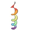 Farverig Spiral Rainbow Wind Spinner til gårdhavedekoration