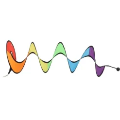 Farverig Spiral Rainbow Wind Spinner til gårdhavedekoration