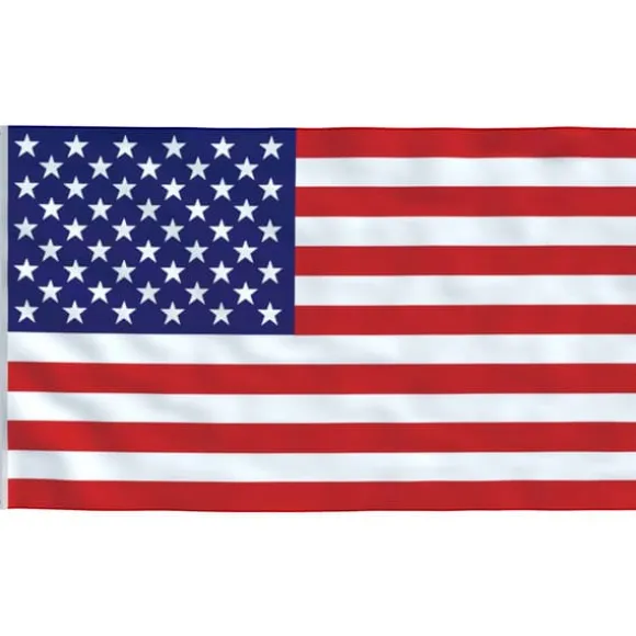 Farverigt amerikansk flag 90x150 cm - Holdbart polyester | Farve: Multifarvet | Størrelse: 90x150 cm