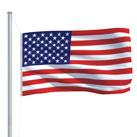 Farverigt amerikansk flag 90x150 cm - Holdbart polyester | Farve: Multifarvet | Størrelse: 90x150 cm